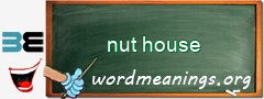 WordMeaning blackboard for nut house